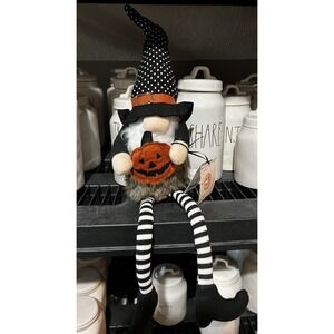 HALLOW HOME HALLOWEEN GNOME Shelf Sitter BRAND NEW Fall Pumpkin Farmhouse